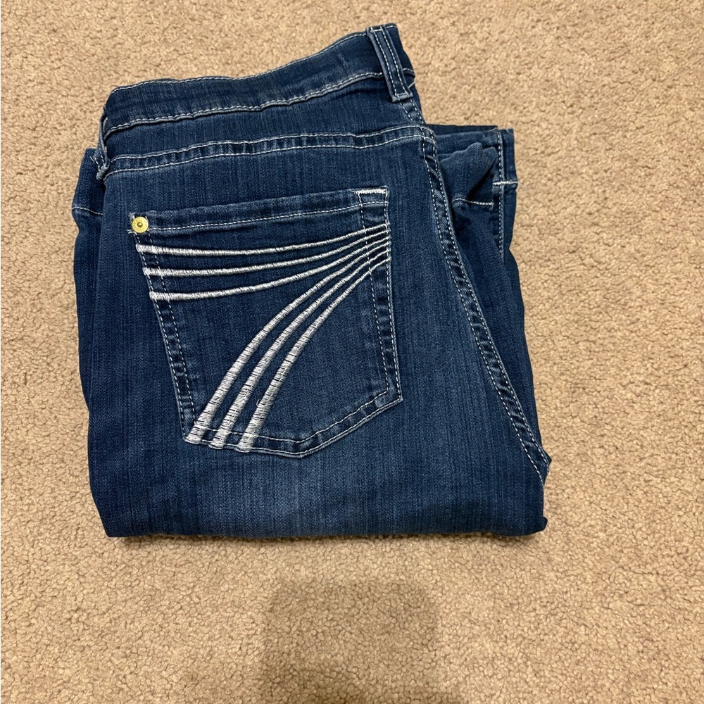 7 For All Mankind Dark Blue Flare Jeans